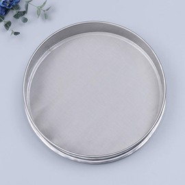 Cabilock 30cm Fine Mesh Sifter Round Baking Tamis 150 Mesh Flour Sieve Shaker Bakery Shop Kitchen Cocoa Flour Sieve