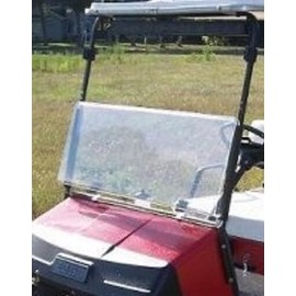 RED DOT Folding Golf Cart Tinted Fold Down Windshield Compatible with EZGO Marathon 1986 - 1994.5 Models with 3/4" Square Frame Supports | 3/16 Inch Acrylic | Made in the USA