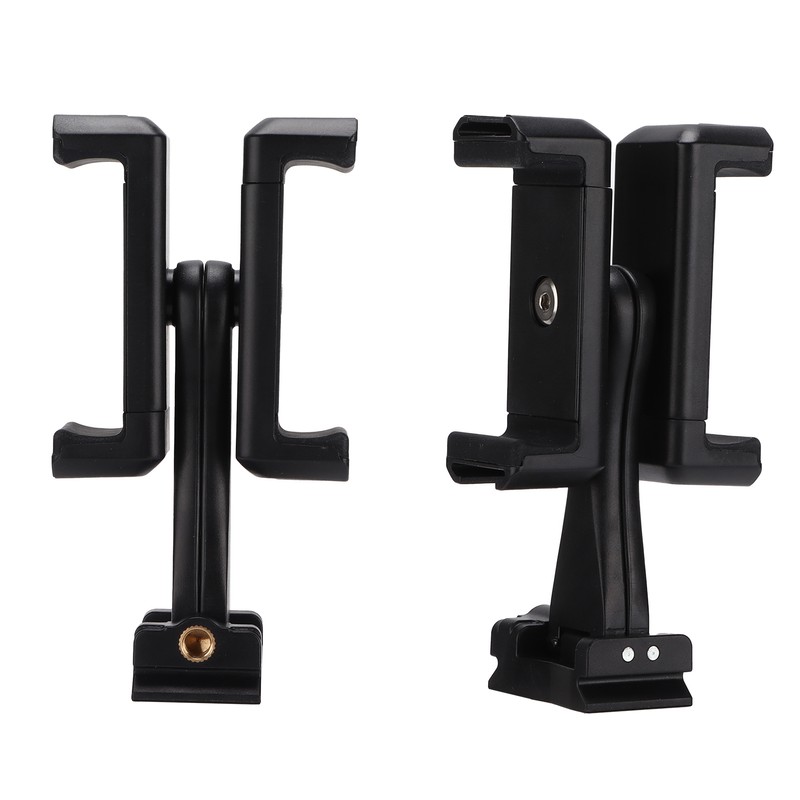 Cell Phone Double Clip Stand Mount Adjustable Tablet Hands Free