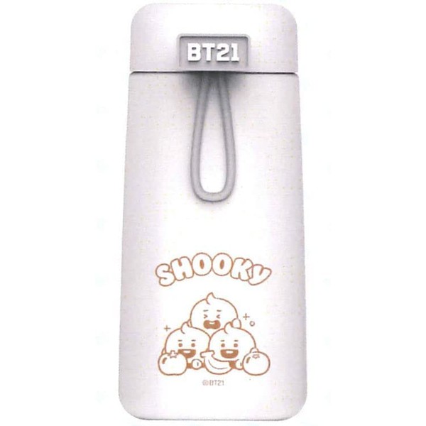 Jays Planning BT21 Tumbler SHOOKY White Size: H 5.7 x Φ2.6 inches (14.5 x 6.5 cm)
