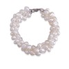Anthony Vincent Pulsera 3 Hilos Perlas Naturales. 19 cm Color
