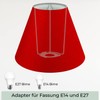 Wogati® Lampshade, Various Sizes and Colours, Colour: Red / Size: