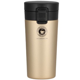 Asbel Stainless Steel Vacuum Insulated Portable Tumbler, 12.5 fl oz (370 ml), Champagne Gold