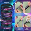 Ctosree 60 Pcs Galaxy Star Pencils Space Silicone Bracelets Set