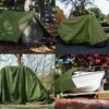 ZUPERIA Canvas Tarp 1 Pack, 8' x 10' ft, 12oz.