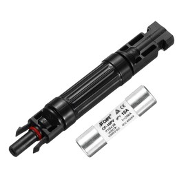 MECCANIXITY Solar Fuse Holder 10A 1000V Waterproof PV in-Line Fuse Holders with Fuse Solar Inline Fuse Holder Photovoltaic Connectors for Solar Panel System