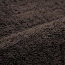 AMEHA Rugs Living Room Bedroom – Fluffy Brown Area Rugs Non-Slip – Modern Super Soft Shaggy Thick Pile Plush Carpet - Non Shedding Easy To Clean Rug, 60cm x 110cm