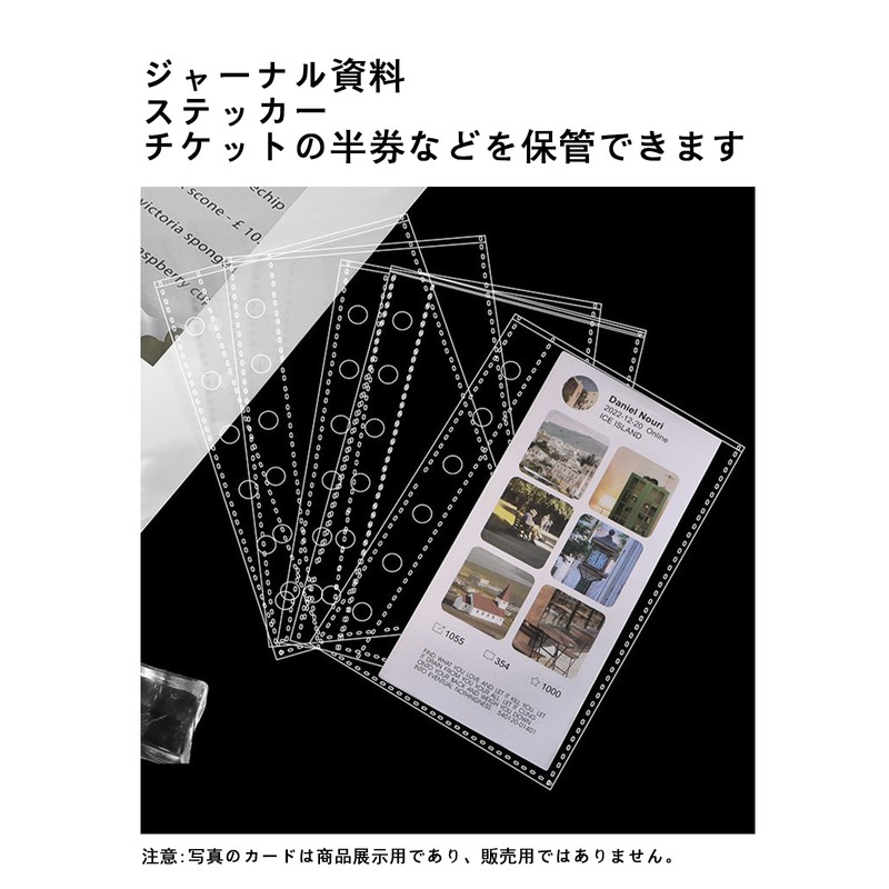 A7 Refill Sealing Pad, 6 Holes, Clear Peel Off Paper,