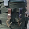 Buer Homie 5 PCS PU Leather Hooks, Multifunctional Leather Hangers,