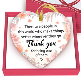 Gossby Thank You Christmas Ornament - Christmas, Thank You, Appreciation Gift for Women, Teacher, Coworker, Friend - There are People in This World - Inspirational, Farewell, Goodbye, Going Away Gift