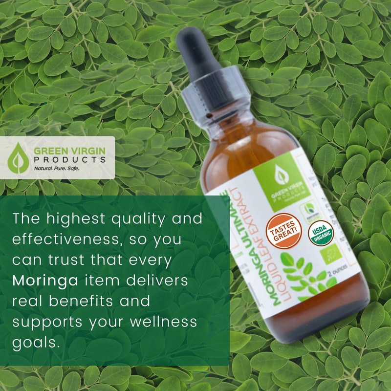 Green Virgin Moringa Ultimate Liquid Leaf Extract - 2 Fl