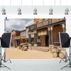 Leowefowa 8x6ft Wild Saloon Backdrop Ancient West Cowboy Backdrops for