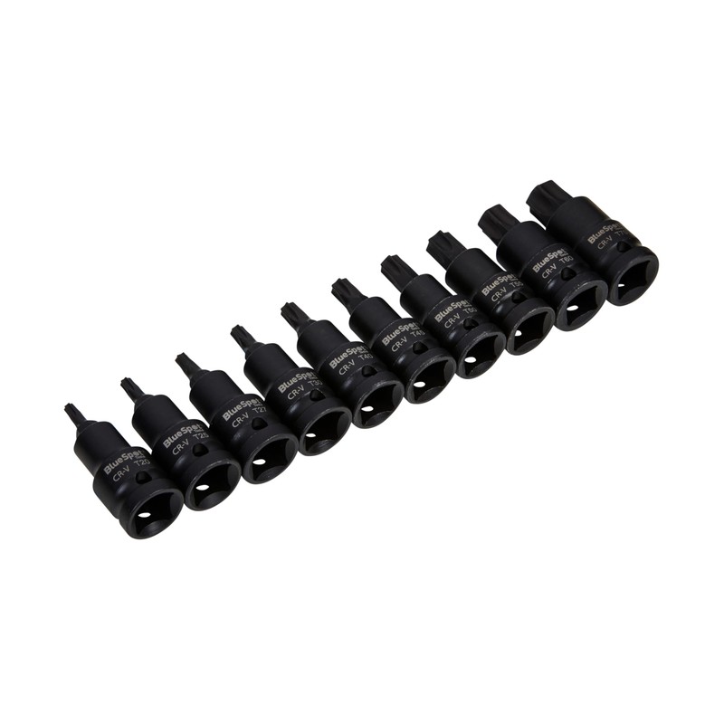 Blue Spot Tools 10 PCE 1/2" Impact Torx Bit Socket