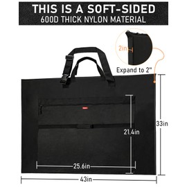 Nicpro Light Weight Art Portfolio Bag, 32 x 42 Inches Waterproof Nylon Art Portfolio Case with Shoulder & Handle Carry, for Artwork, Poster, Sketch Drawing, Canvas, Photography, Solar Panel Storage