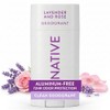 Native Desodorante nativo – desodorante natural, Lavanda y rosa., Único