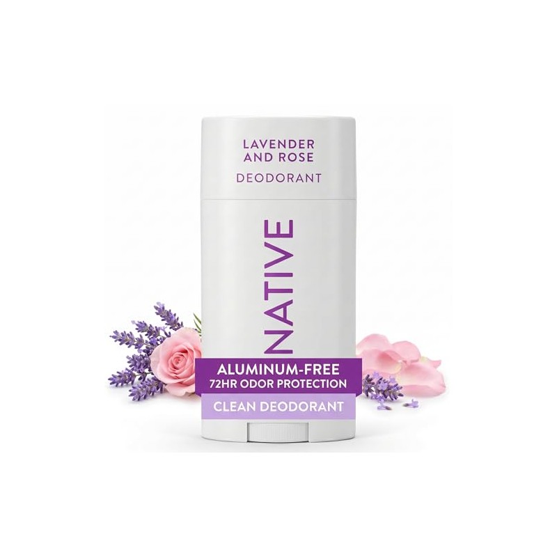 Native Desodorante nativo – desodorante natural, Lavanda y rosa., Único