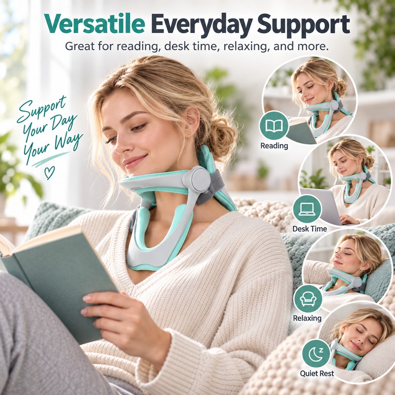 Cervical Neck Support Pillow for Travel and Rest – Breathable