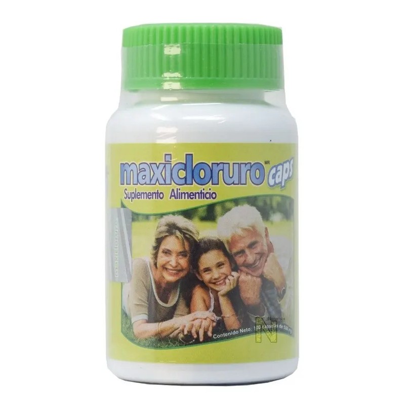 (3 Piezas) Cloruro De Magnesio 100 Caps 500mg Maxicloruro