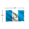 Guatemala Flag 3x5 FT, Outdoor Polyester Flags, Double Stitched Guatemalan
