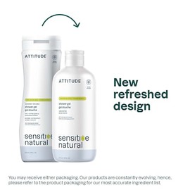 ATTITUDE Sensitive Skin, Hypoallergenic Body Wash, Fragrance-free, 16 Fl. Oz. (Packaging May Vary)