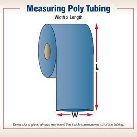 BOX USA BPZT0502 Polypropylene Tubing, 5" x 1000', 5" Width, Clear