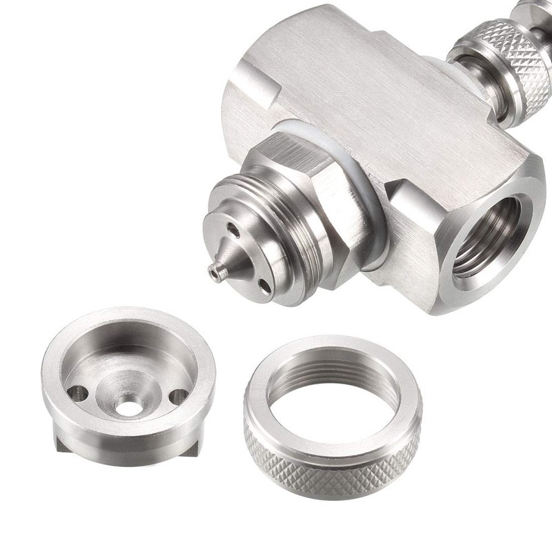 uxcell Air Atomizing Nozzle, 1/4BSPT Misting Low Pressure Mix Type