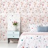 Pink Peel & Stick Wallpaper - Self-Adhesive, Removable Pink Floral