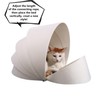 SHENGOCASE Large Aesthetic Enclosed Nautilus Shaped Pet Cat Bed House,