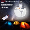 4000mah Folding Solar Lamp with Remote Control Camping Lantern Tent