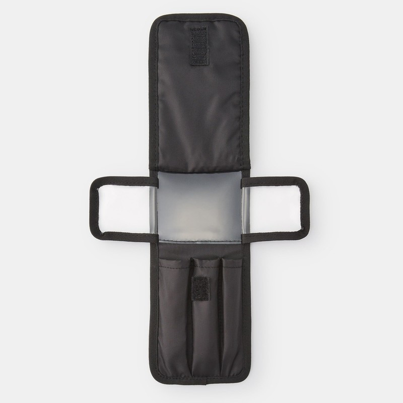 Muji 83525446 Nylon Makeup Brush Pouch, Black, Approx. 3.3 x