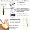 Vegetable Peelers for Kitchen, Peeler Set,Stainless Swivel Fruit Vegetable Peelers