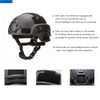 MICH Tactical Helmets with Detachable Face Mask Goggles for Airsoft,