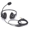 Binaural Headset Aluminum Shell Telephone Headset with Microphone and Audio