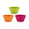 Lékué 200 ml American Muffin Cup, Pack of 6, Assorted