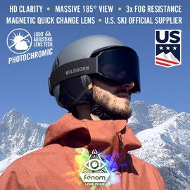 Wildhorn Maxfield Pro Ski Goggles -US Ski Team Supplier- Snowboard Goggles Men, Women & Youth-Interchangeable Magnetic Lenses