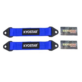 KYOSTAR 13 Inch Limit Strap, Premium Quad Wrap Limit Strap Car Hauler Axle Straps Rated for 10,000 Lb (Blue, 2 Pack)