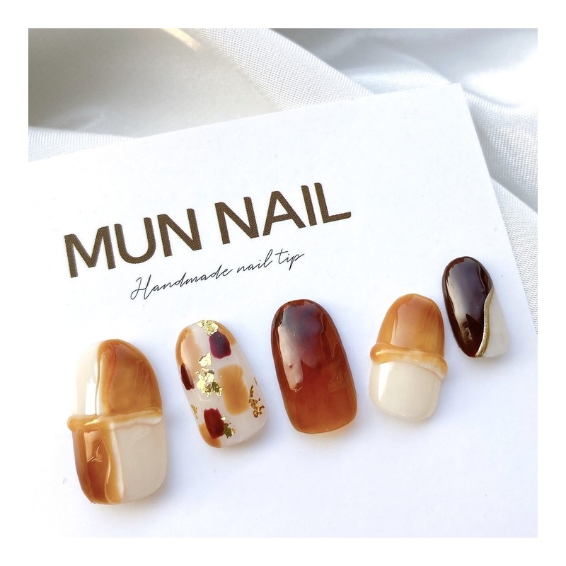 MunNail Almond Nail Tips - Short Oval / MunNail 아몬드