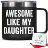 Awesome Like My Daughter Funny Tumbler Mug Gifts for Dad