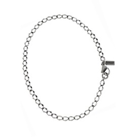 Phiten Limited Edition Titanium Anklet, Flat Cut, Length 9.1 - 10.6 inches (23 - 27 cm), Width 0.16 inches (4.0 mm), Compatible with Metal Allergies, Popular Brand, Made in Japan, Sports, One size