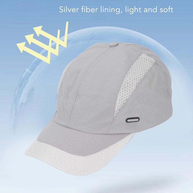 Anti Radiation Cap Full Silver Fiber Lined EMF Radiation Protection