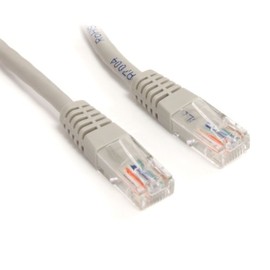 StarTech.com 100 ft Cat5e Patch Cable with Molded RJ45 Connectors - Gray - Cat5e Ethernet Patch Cable - 100ft UTP Cat 5e Patch Cord (M45PATCH100G)