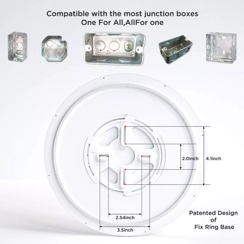 TALOYA Smart Ceiling Light Flush Mount LED WiFi,Compatibl
