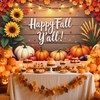 Happy Fall Y'all Backdrop Banner Fall Party Decorations 72.8 x