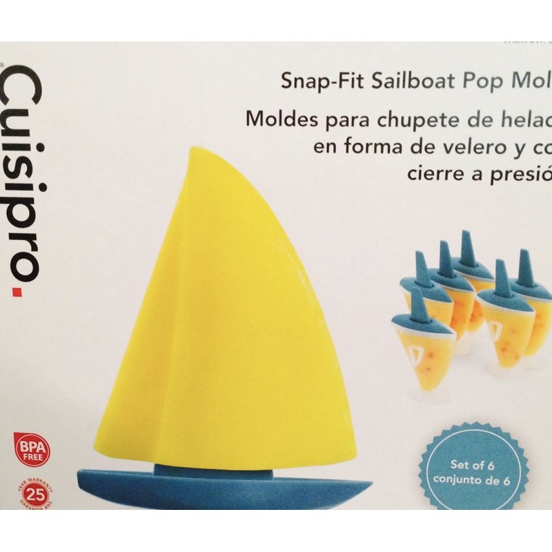 Cuisipro Snap-Fit Pop Molds: 6 Rocket and 6 Boat shapes