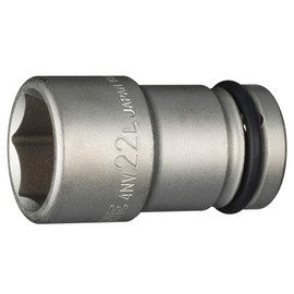 TONE HP4NV-22L Long Socket for Impact: 0.5 inch (12.7 mm) (1/2 mm), Double Side Width 0.9 inches (22 mm)
