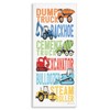 Stupell Industries Kid's Traditional Construction Vehicles Playful Bold Text, Designed