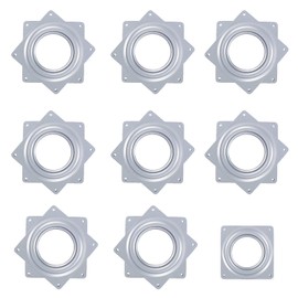 Fayemint Pack of 8 Swivel Plate Ball Bearings, Swivel Bearings, 360 Degree Turntable, Bearing Ball Bearings, Corrosion Resistance, Use in Display Shelves, Car Seats, etc. (Silver)