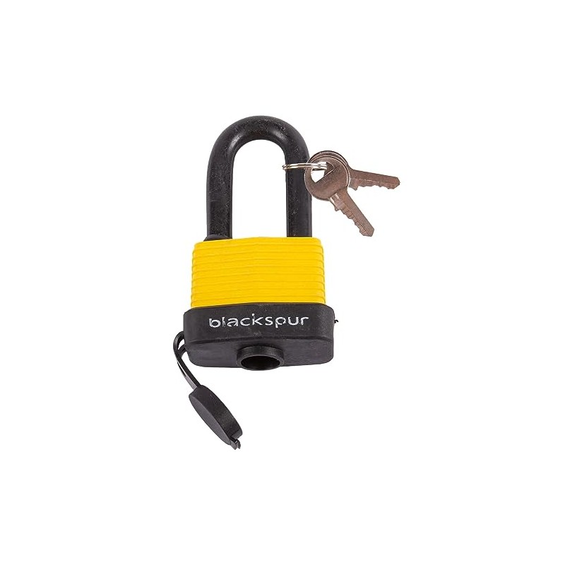 Blackspur - Long Shackle Steel Weatherproof Padlock - 5cm -