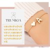 TRUMIGA JEWELRY Pulsera Inicial Corazón para Mujer,Regalos – A-Z 26