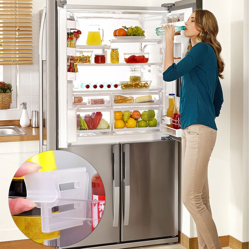 ZDNT Pack of 8 Fridge Space Allocator Fridge Organiser Fridge